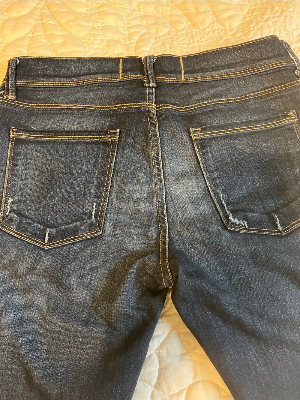 Free People Dark Indigo Skinny Jeans Made In The USA American Stars&Strips Label - Picture 6 of 12